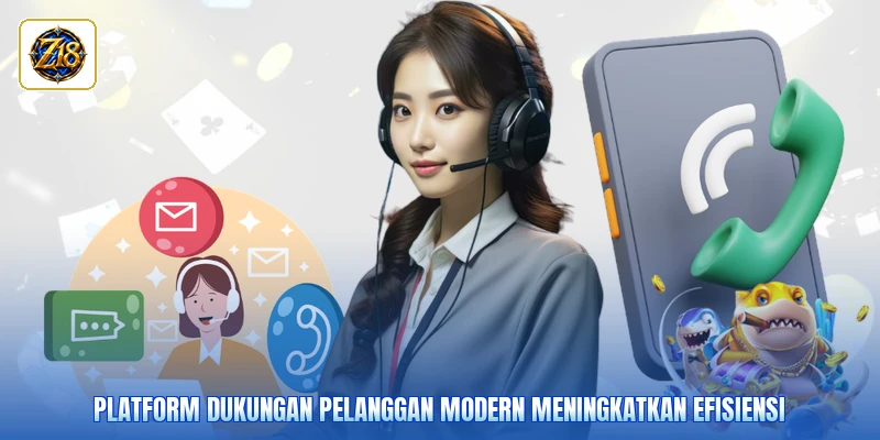 Platform dukungan pelanggan modern meningkatkan efisiensi