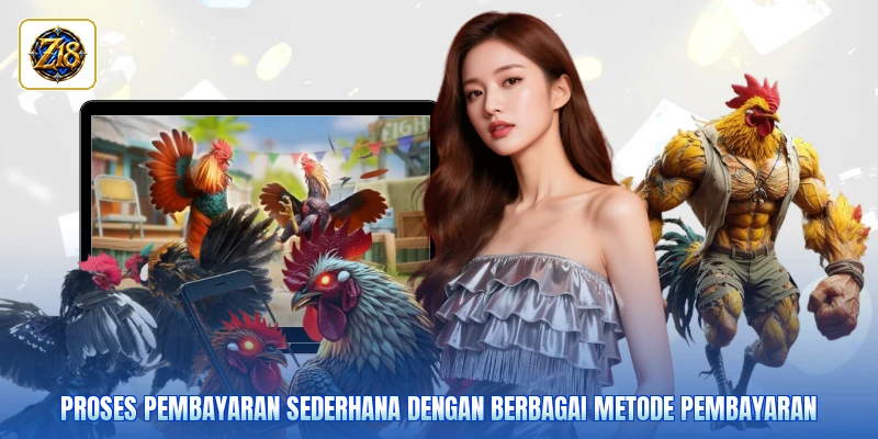 Proses pembayaran sederhana dengan berbagai metode pembayaran