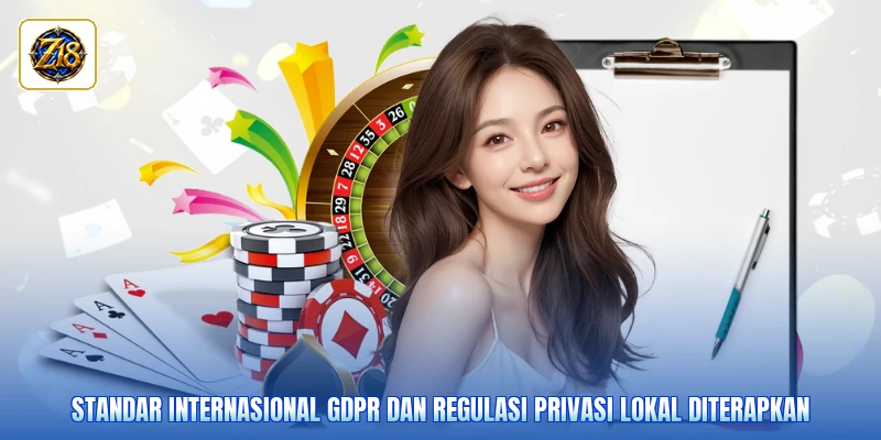 Standar internasional GDPR dan regulasi privasi lokal diterapkan